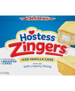 Hostess Zingers Iced Vanilla Snack Cake (1 Box) (10 Ct.)